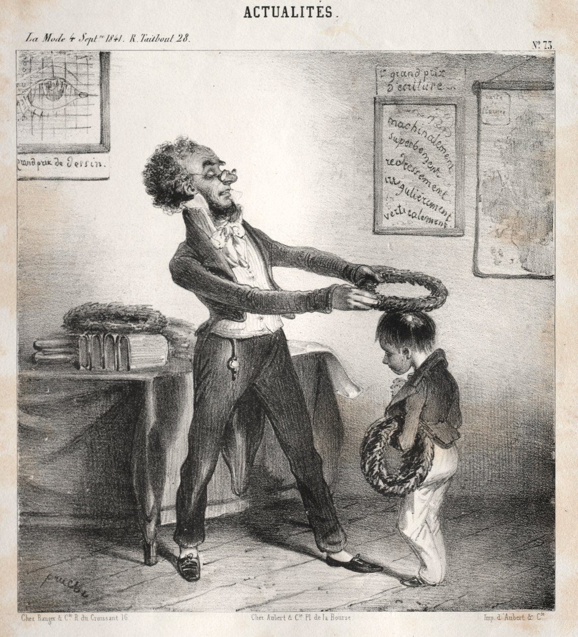 Aktualitet: Prisutdelinger, 1841. av Clémente Pruche
