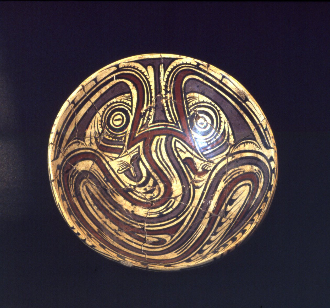 Sokkelplate, tidlig cocle-fase, 700-800 AD (keramikk) av Cocle Culture