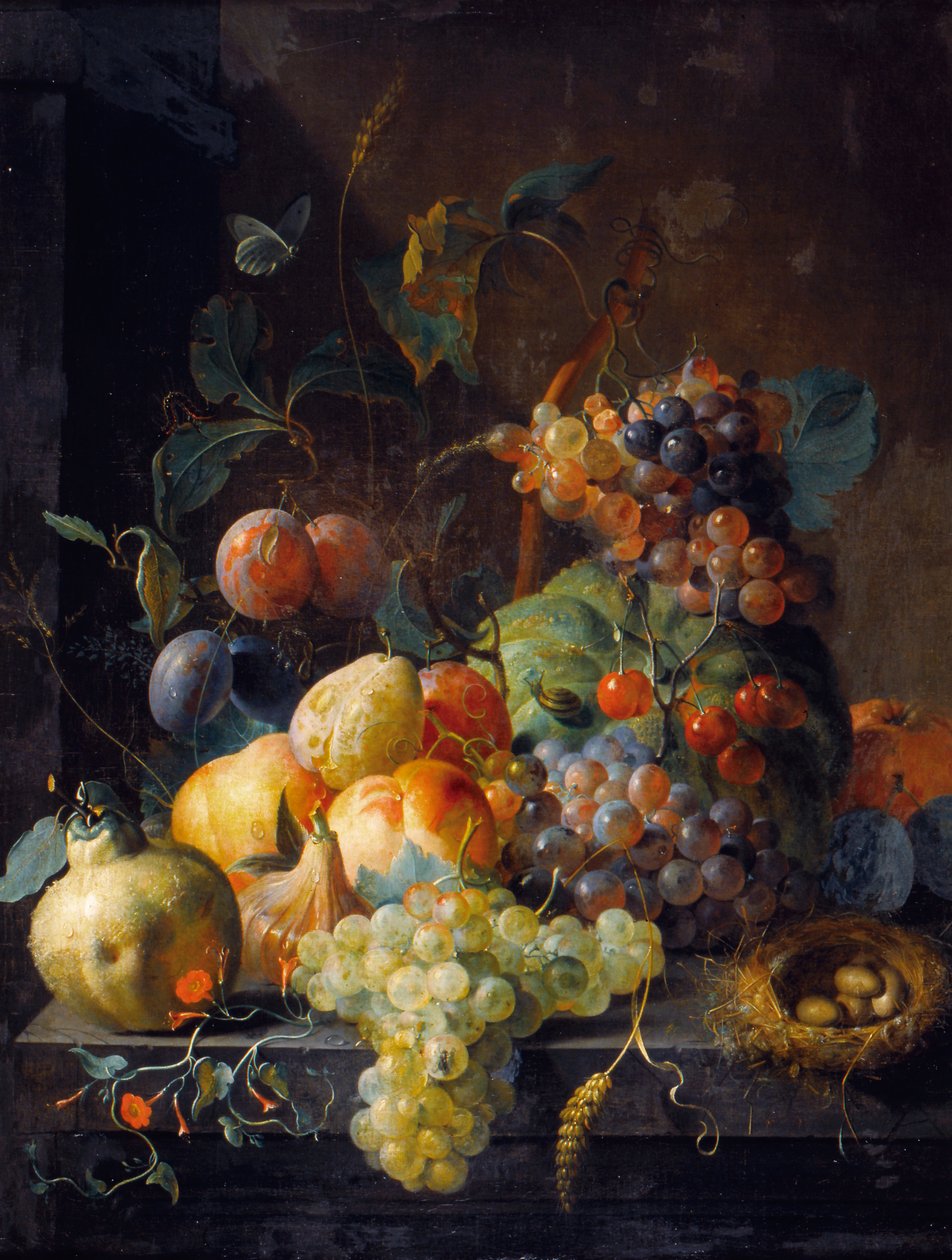 Stilleben med frukt av Coenraet Roepel