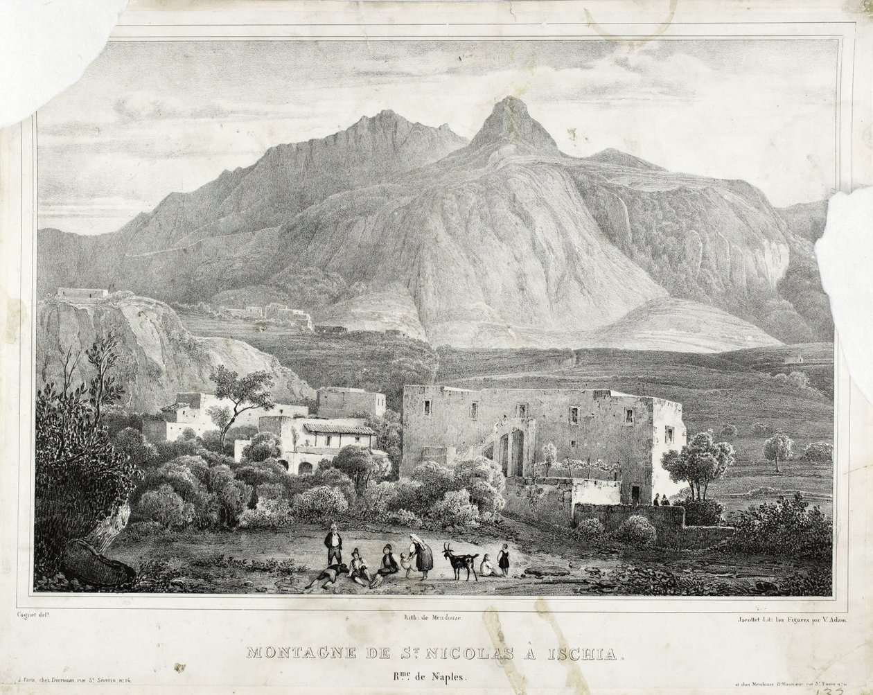 Mount Saint Nicholas ved Ischia av Cognet