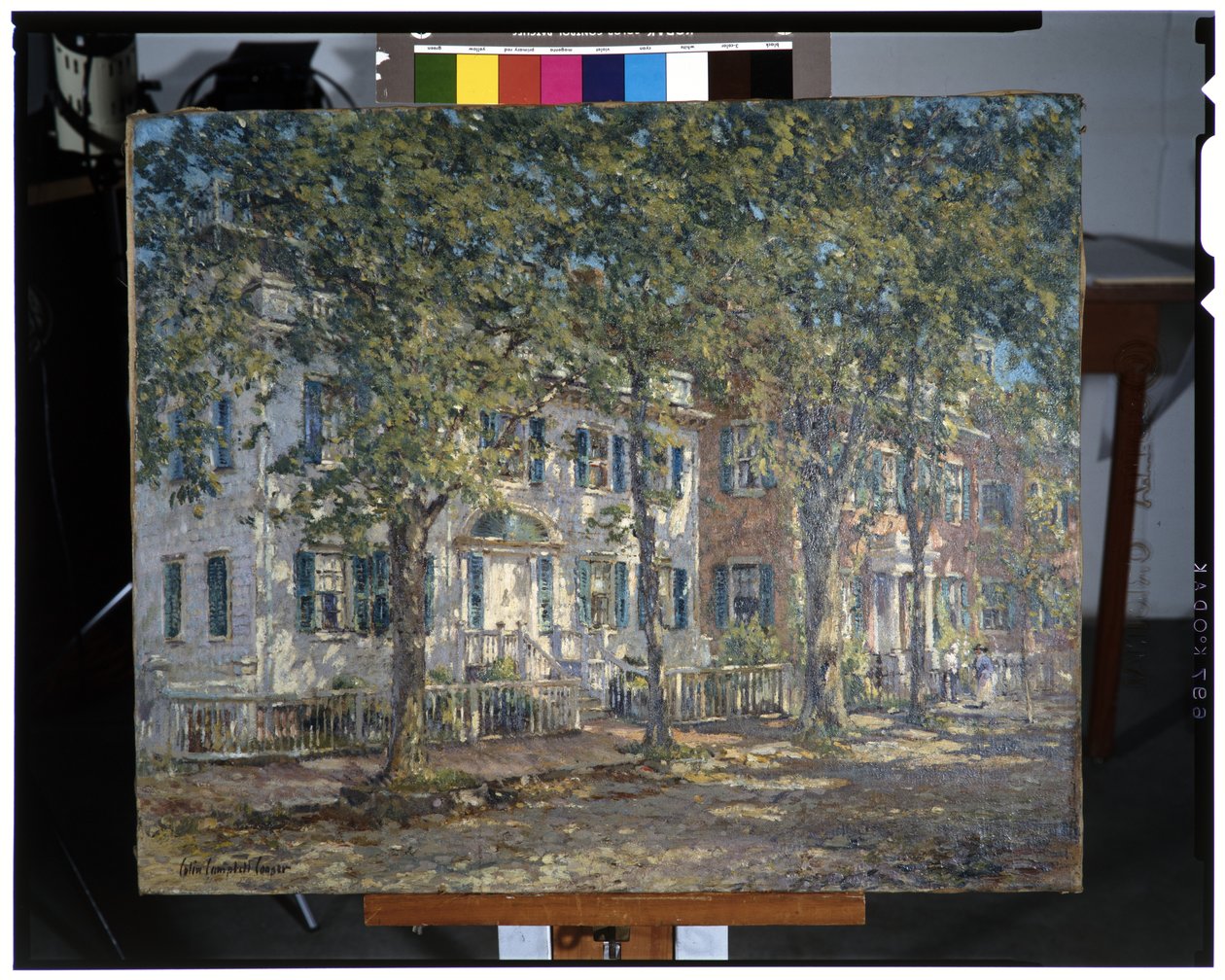 Upper Main Street, Nantucket, Massachusetts av Colin Campbell Cooper