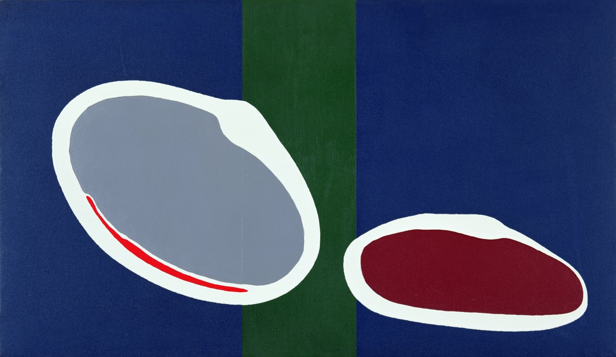 Go Discs II, 1999 (akryl på lerret) (par 135005) av Colin Booth