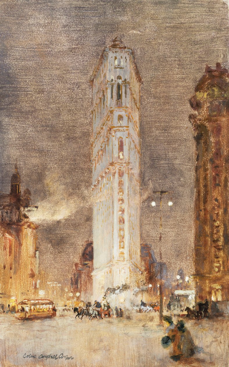 Flat Iron Building, New York av Colin Campbell Cooper
