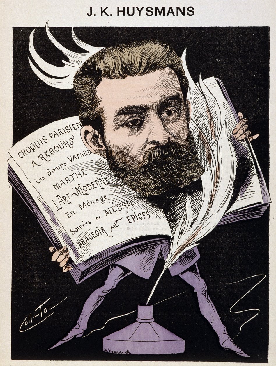 Tegneserie av Joris Karl (Joris-Karl) Huysmans (1848-1907) - i «The Men of Today». av Coll Toc