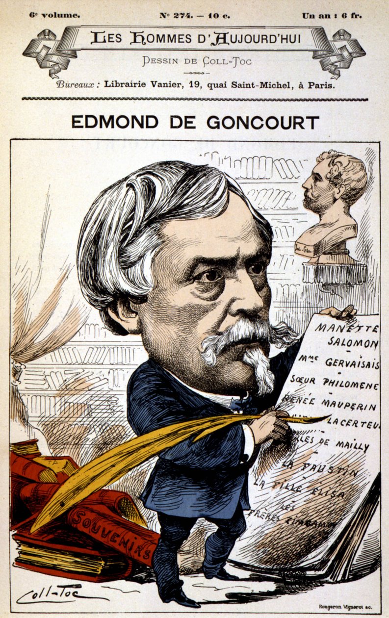 Edmond de Goncourt - av Coll-Toc (Coll Toc), i "" Les Hommes d