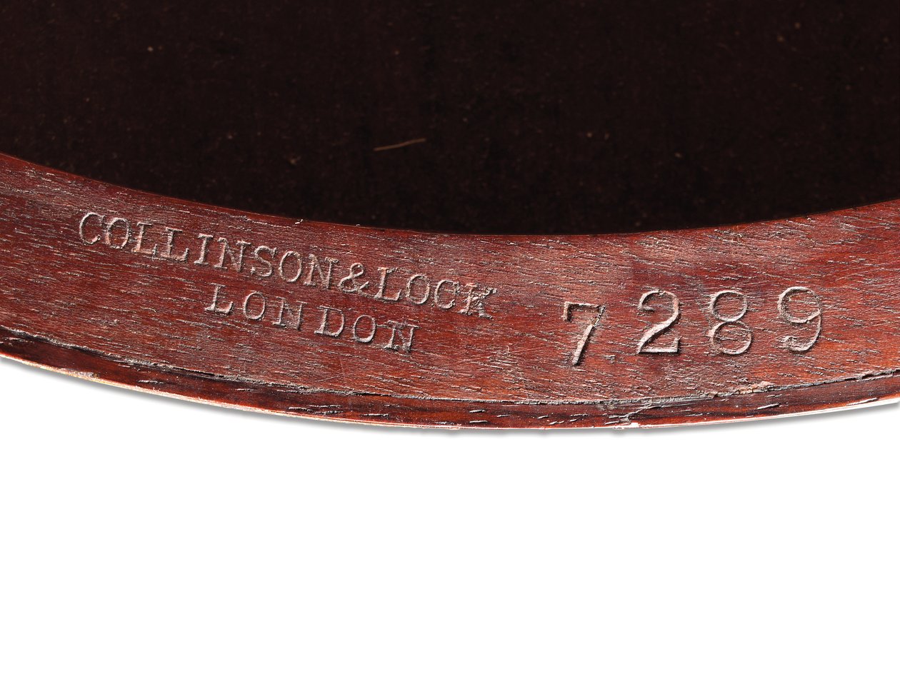 Viktoriansk innlagt sporadisk bord, detalj, ca. 1880 (palisander og elfenben) av Collinson and Lock