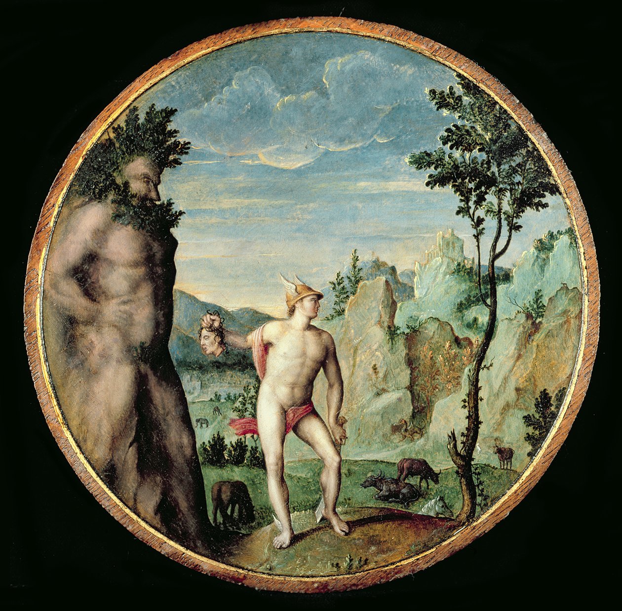 Perseus gjør atlas til stein av Congnet
