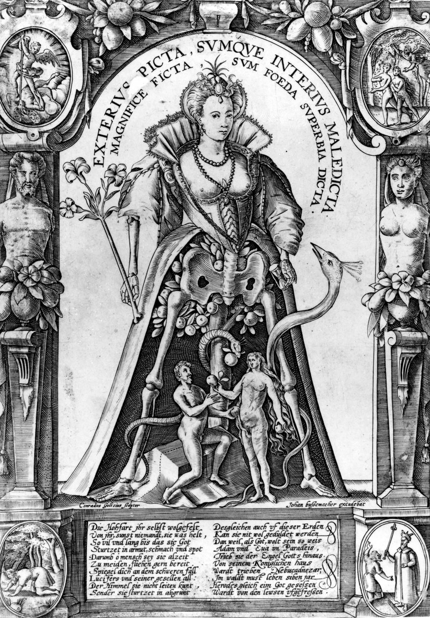 Stolthet kommer før et fall, ca. 1600 av Conraad Goltzius