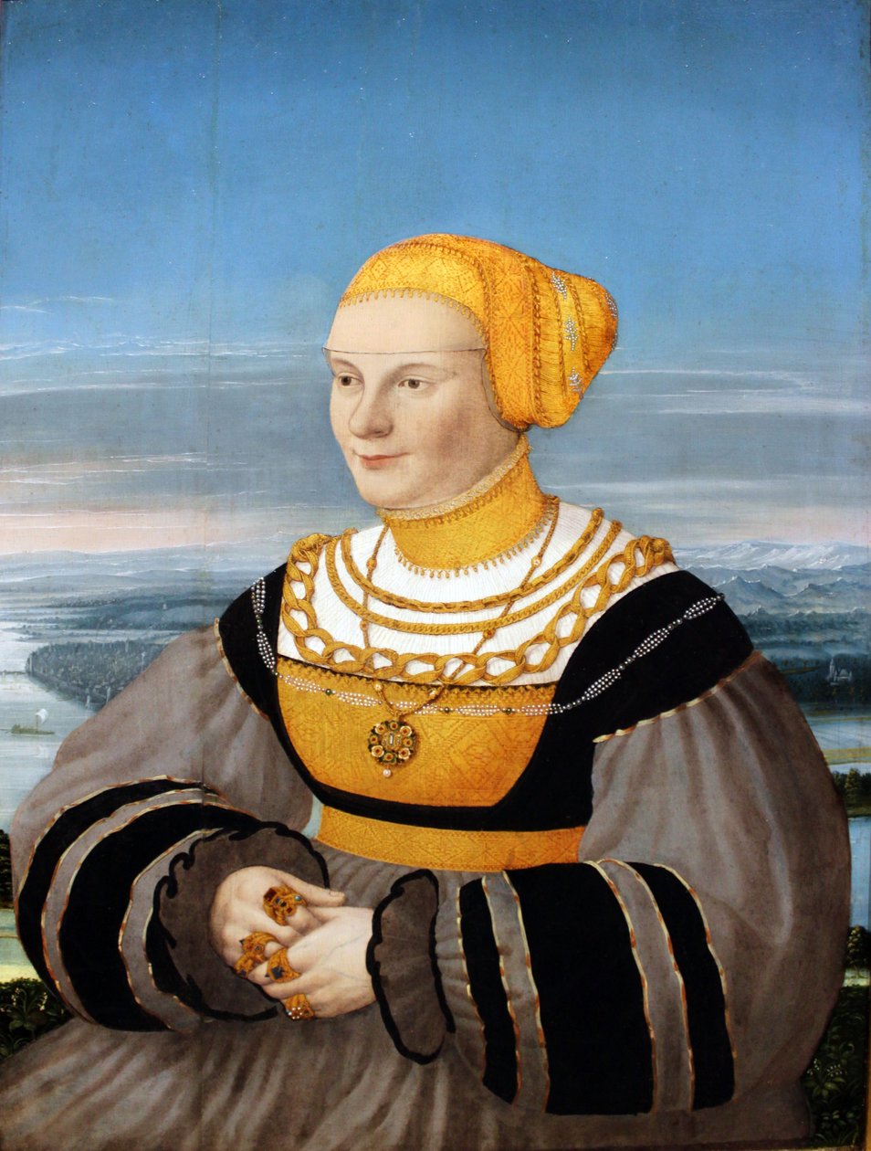 Portrett av Anna von Holzhausen, née Ratzeburg av Conrad Faber von Kreuznach
