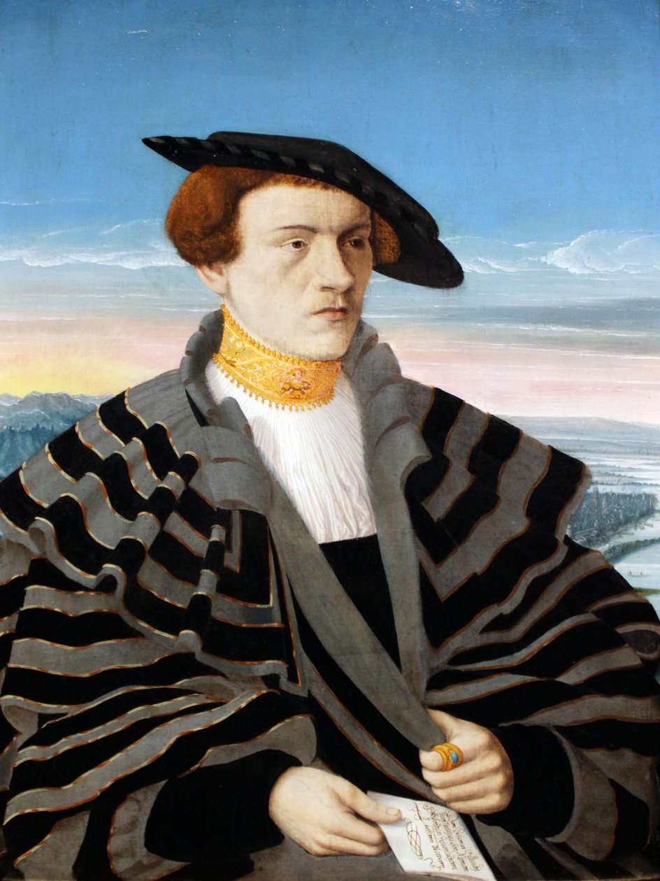 Portrett av Gilbrecht von Holzhausen (1514-1550) av Conrad Faber von Kreuznach