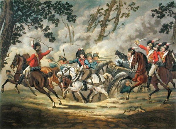 English Light Horse Attacking French Artillery, fra 