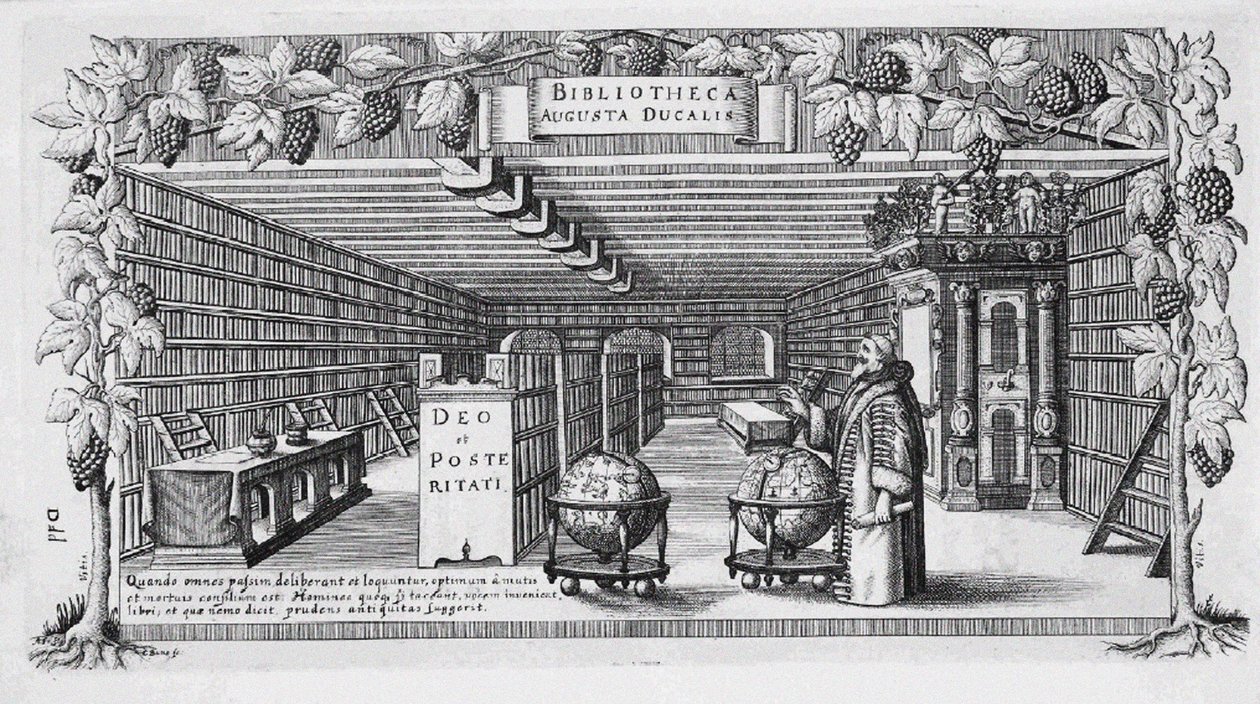 August von Brunswick-Lüneburg i biblioteket hans, 1650 av Conrad Buno