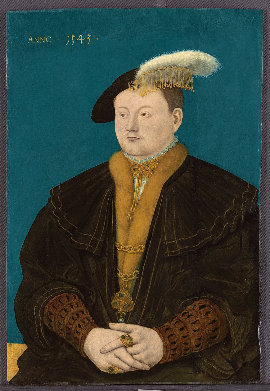 Portrett av Friedrich Magnus I von Solms-Laubach, 1543 av Conrad Faber