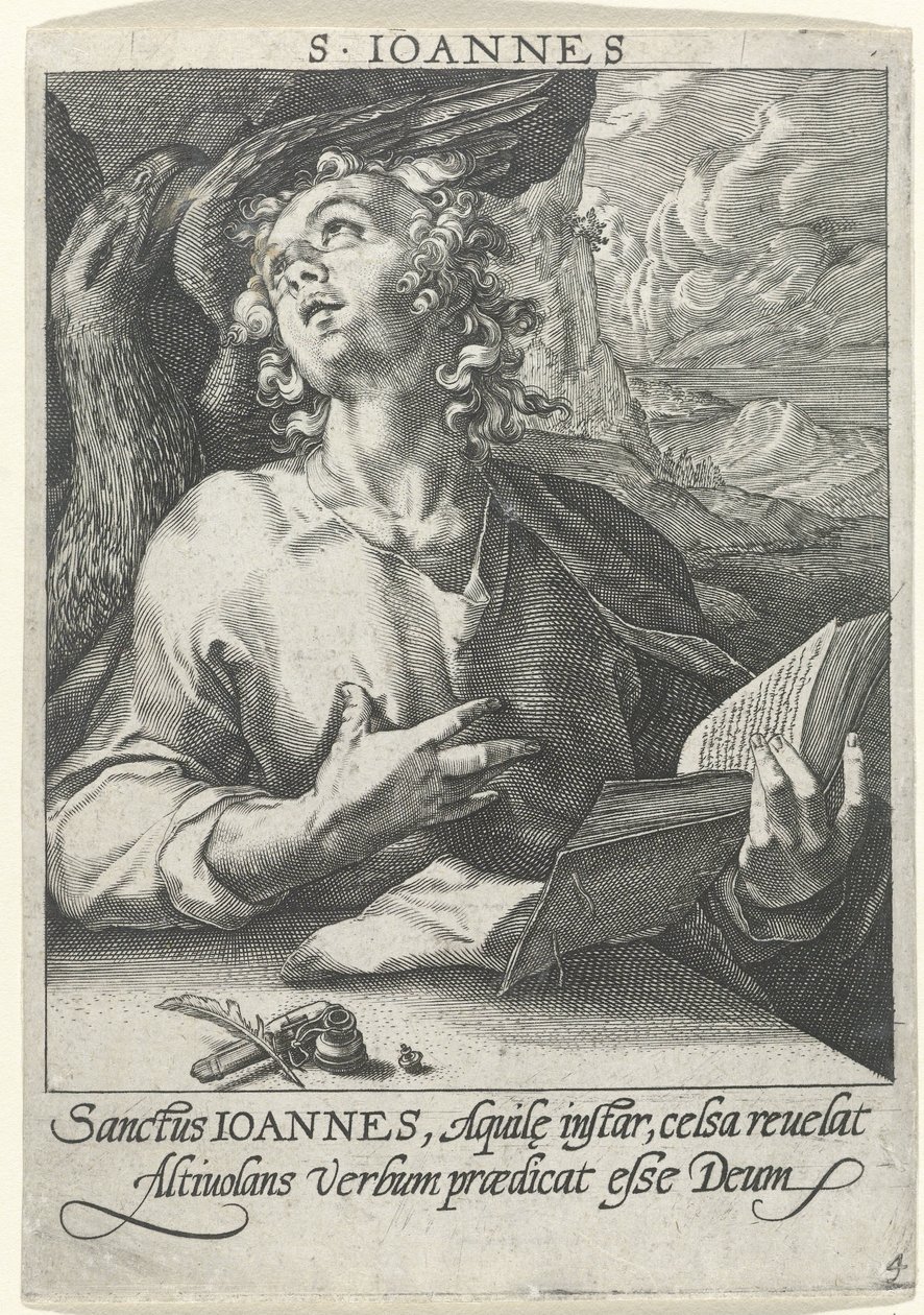 Evangelist Johannes De fire evangelistene (serietittel) av Conrad Goltz (possibly)