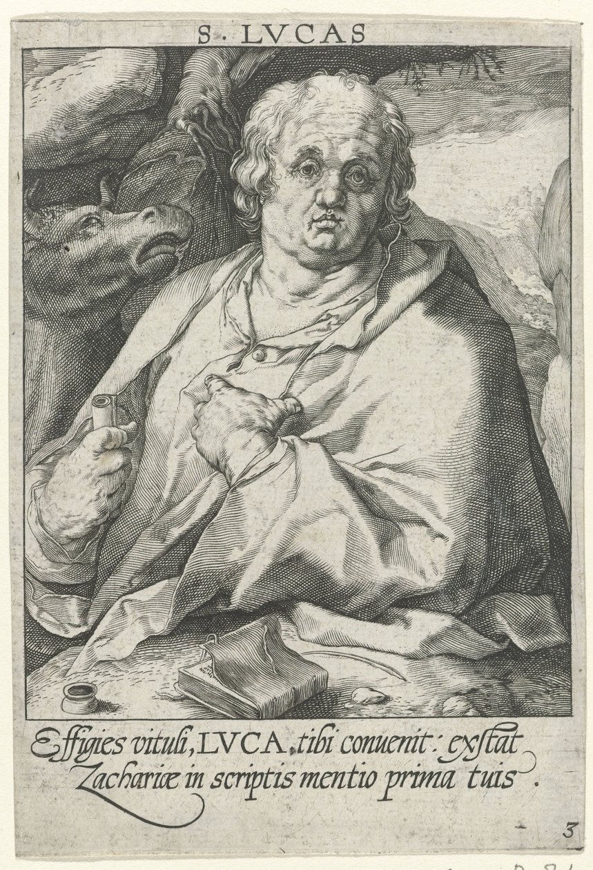 Evangelist Luke De fire evangelistene (serietittel) av Conrad Goltz (possibly)