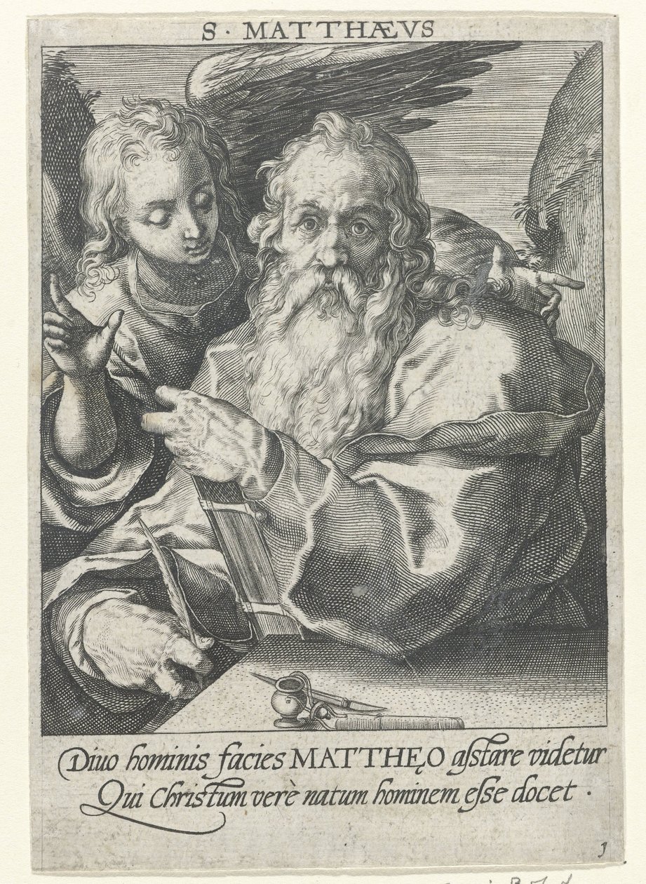 Evangelist Matteus De fire evangelistene (serietittel) av Conrad Goltz (possibly)