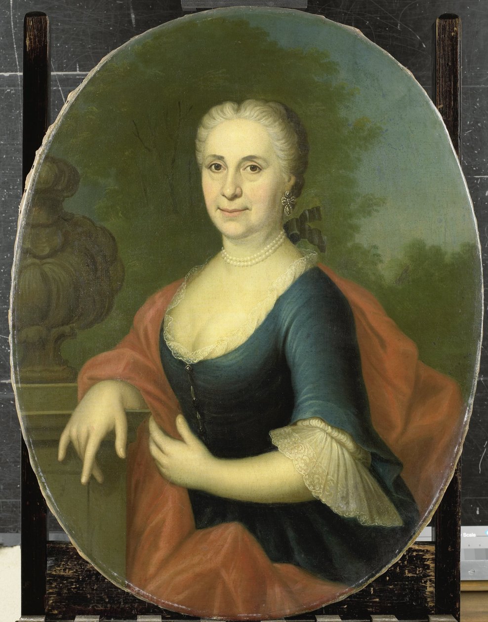 Cornelia van Schuylenburgh (1703-84), kone til Diederik van Bleyswijk av Conrad Kuster