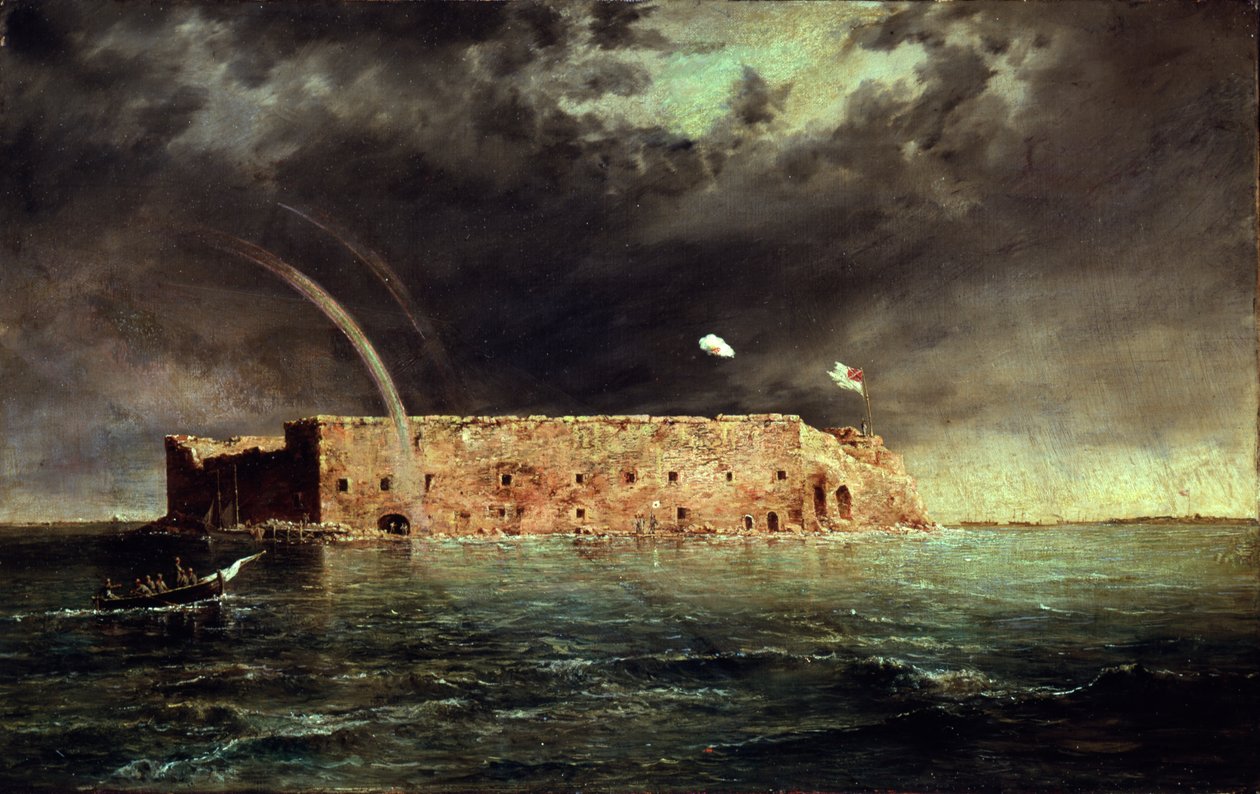 Utsikt over Fort Sumter, South Carolina, 1863 av Conrad Wise Chapman