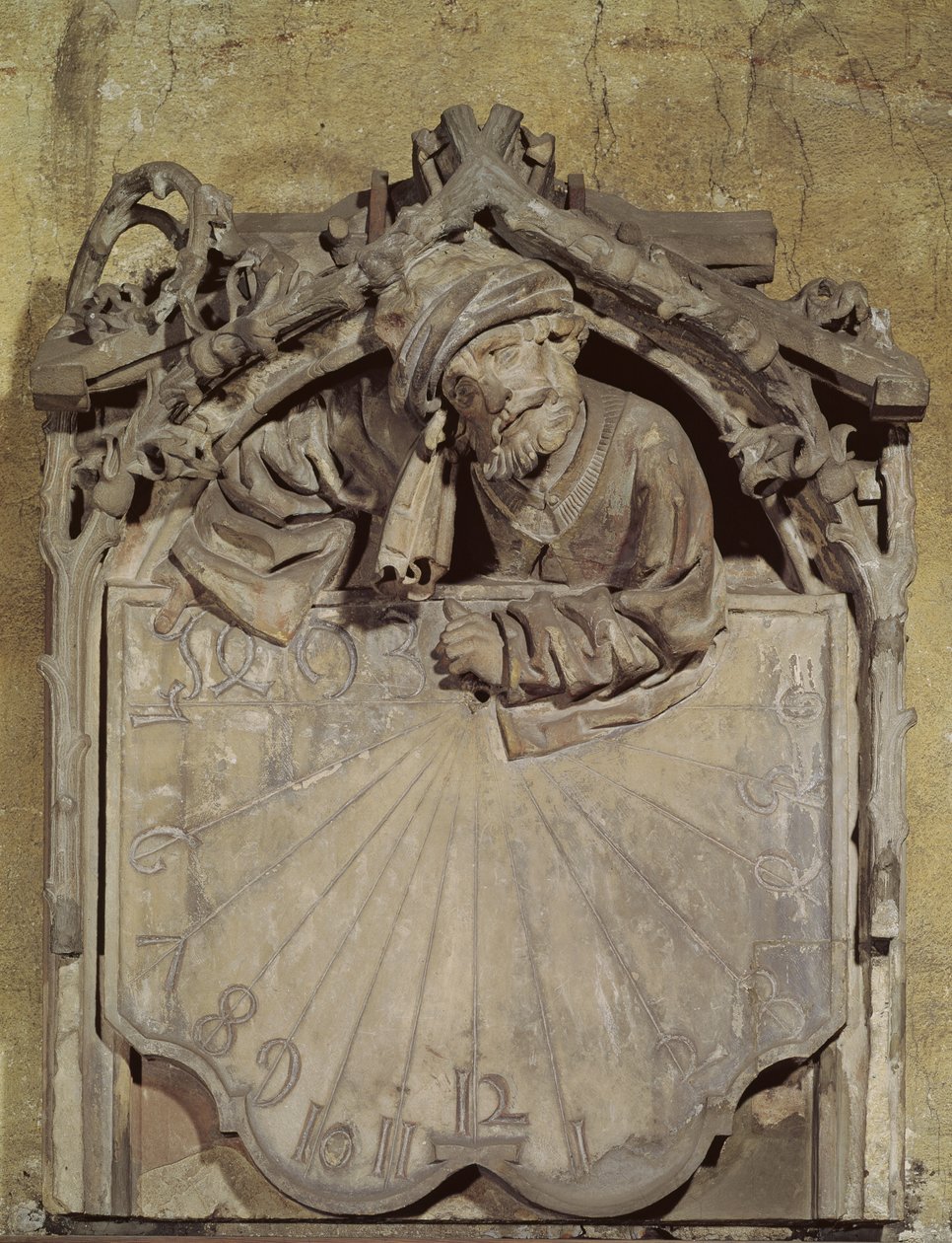 Solur med figuren av en astronom, 1493 av Conrat Sifer