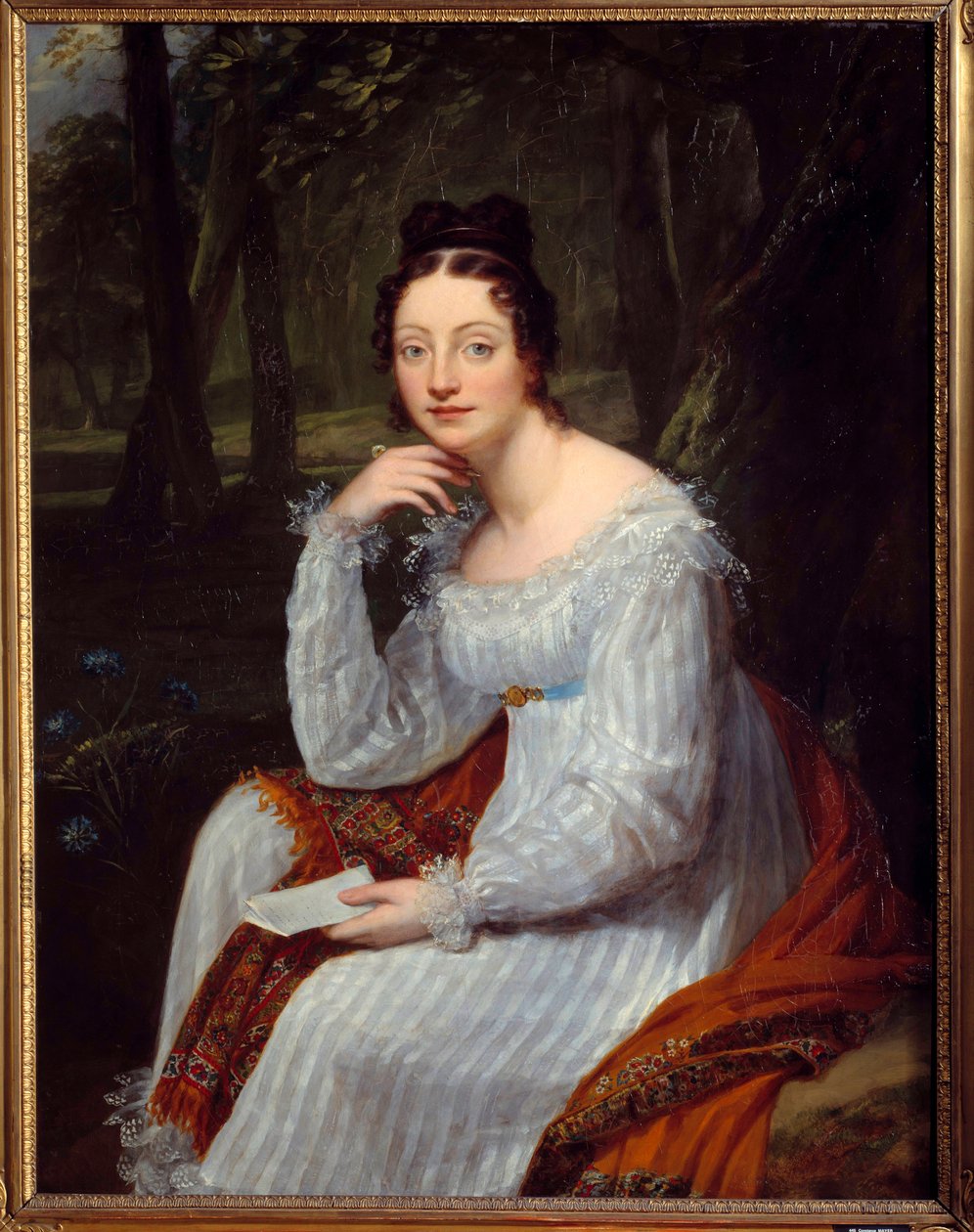 Portrett av Amable Tastu (1798-1885), født Sabine Casimire Amable Voiart, fransk forfatter og librettist Maleri av Constance Mayer (1775-1821) av Constance Marie Mayer Lamartiniere