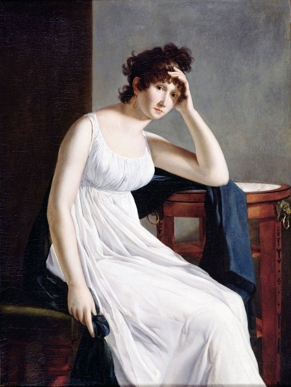 Selvportrett av Mayer, Constance (1775–1821) av Constance Marie Mayer Lamartiniere