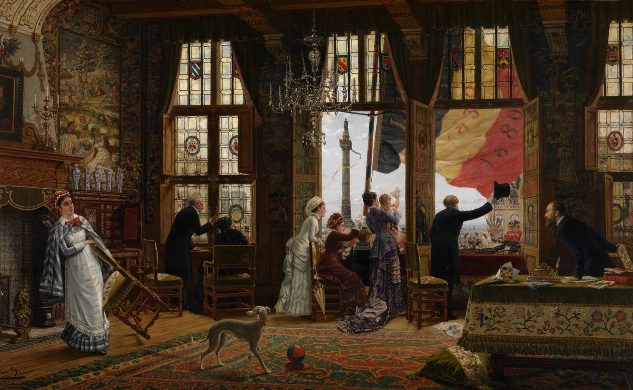 Minnes de nasjonale festlighetene i 1880 av Constant Aime Marie Cap