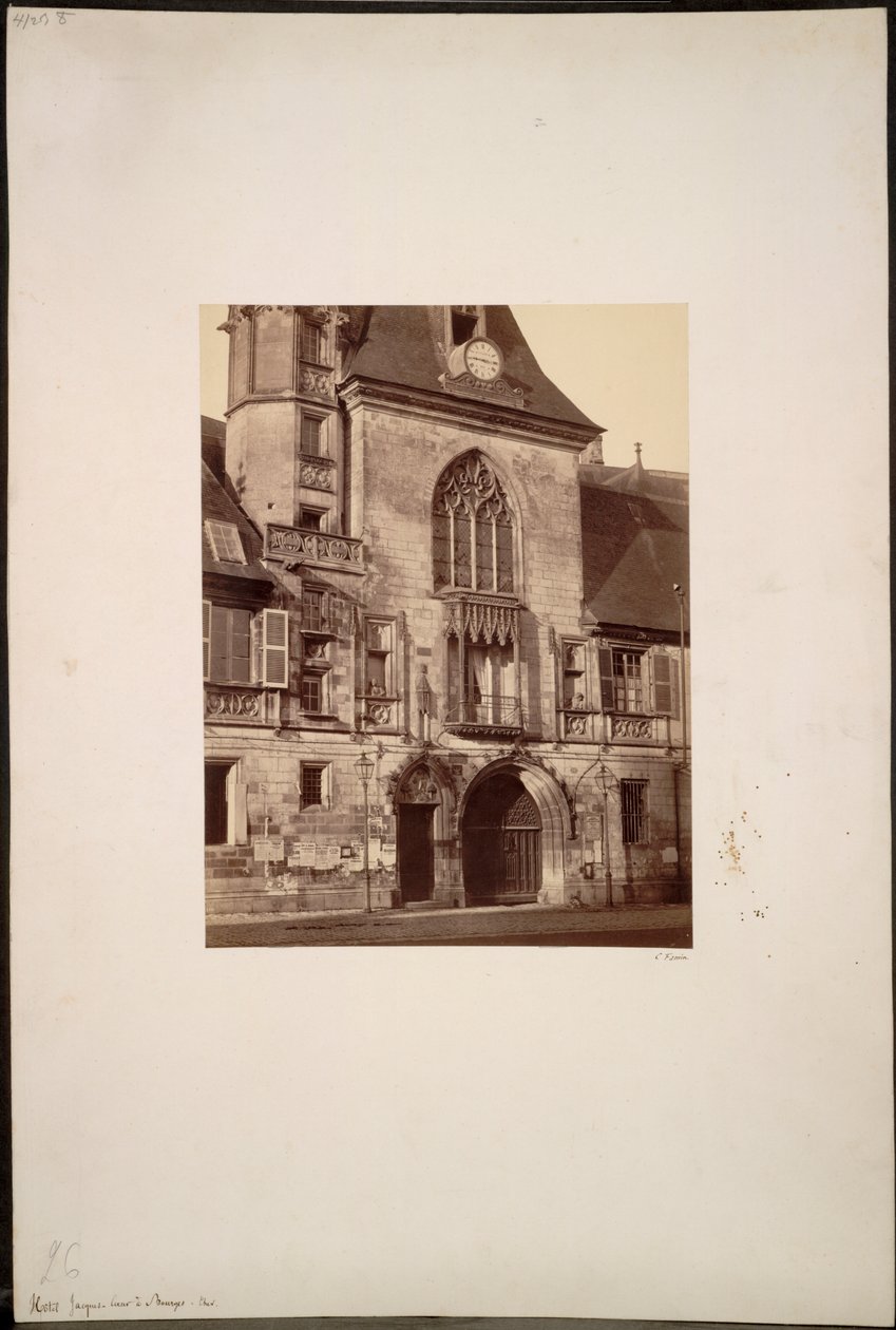 Hotel Jacques Coeur i Bourges av Constant Alexandre Famin