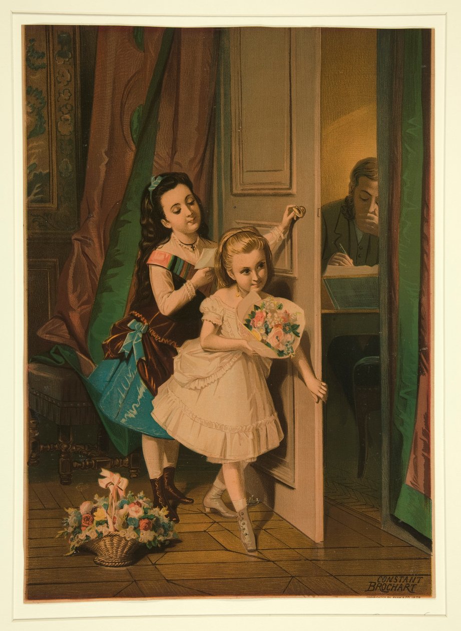 Uten tittel (Blomster til far) av Constant Joseph Brochart
