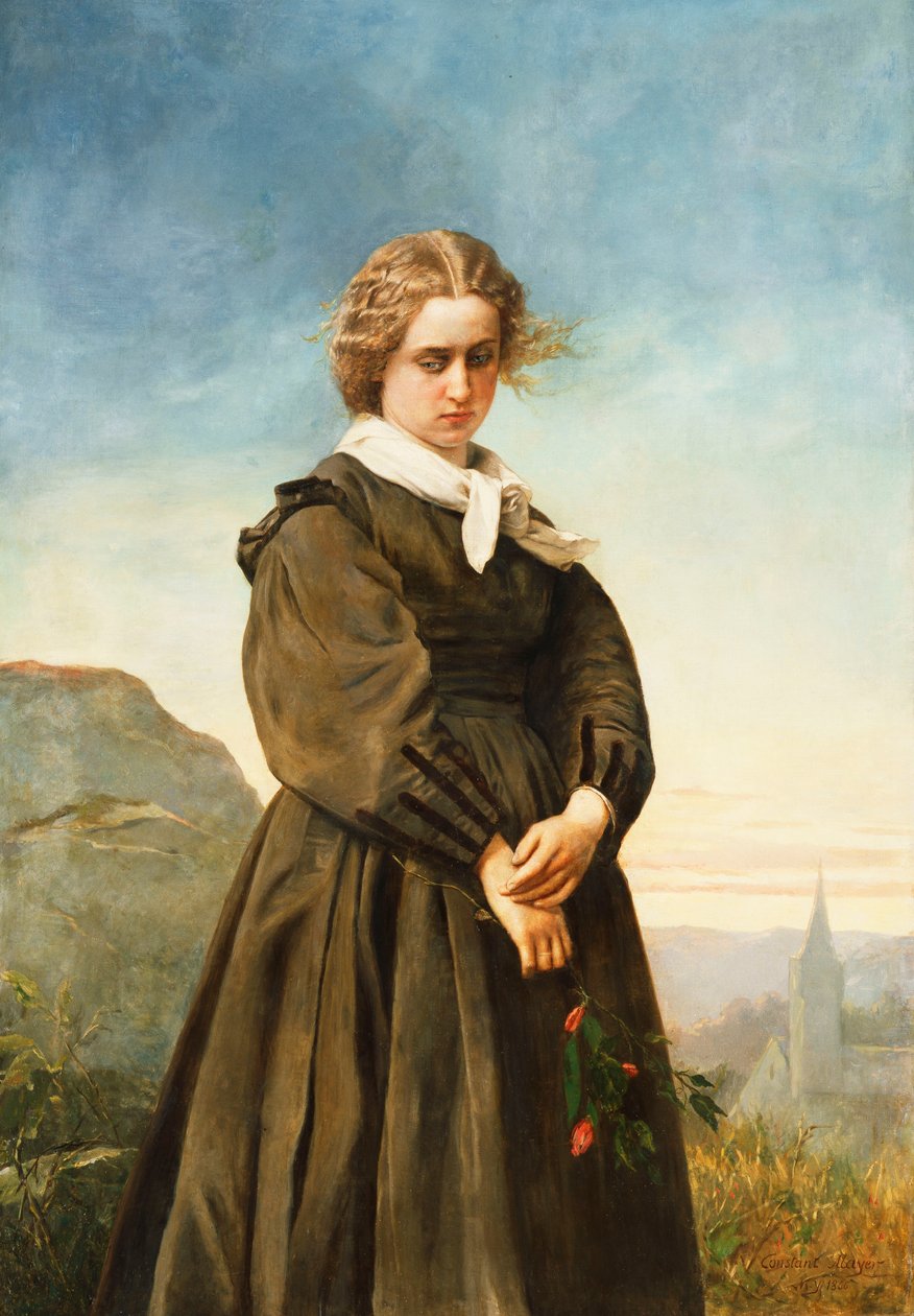 Kjærlighetens melankoli, 1866 av Constant Mayer