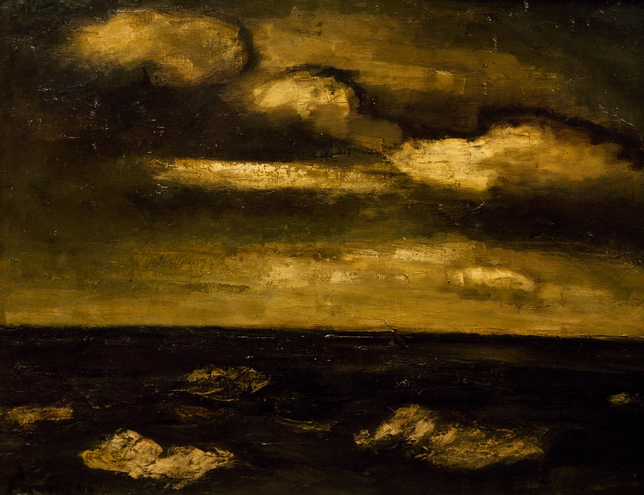 Seascape, av Constant Permeke (1886-1952). Belgia, 1900-tallet. av Constant Permeke