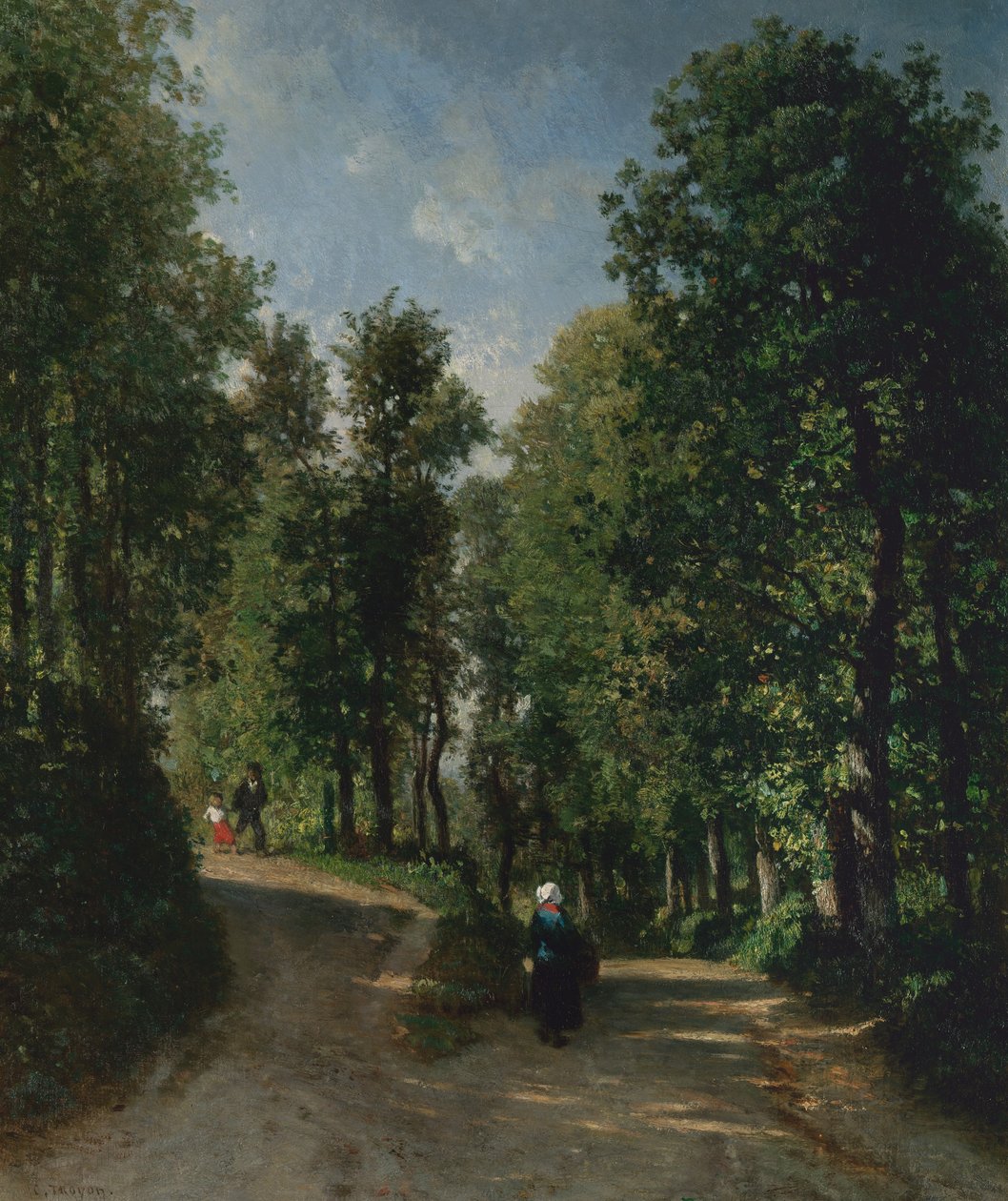 Road in the Woods, midten av 1840-tallet. av Constant Troyon