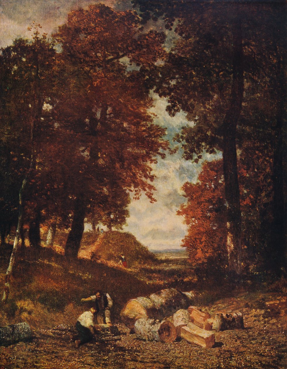 Trehoggere, slutten av 1840-årene, c1915 av Constant Troyon