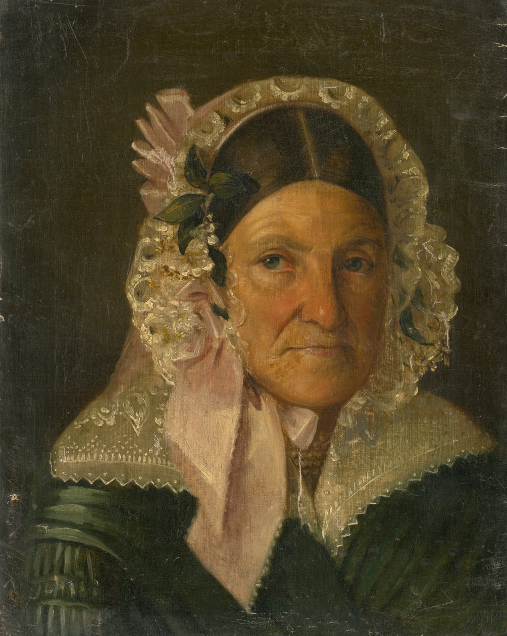 Portrett av en eldre kvinne i en panser av Constantin Daniel Rosenthal