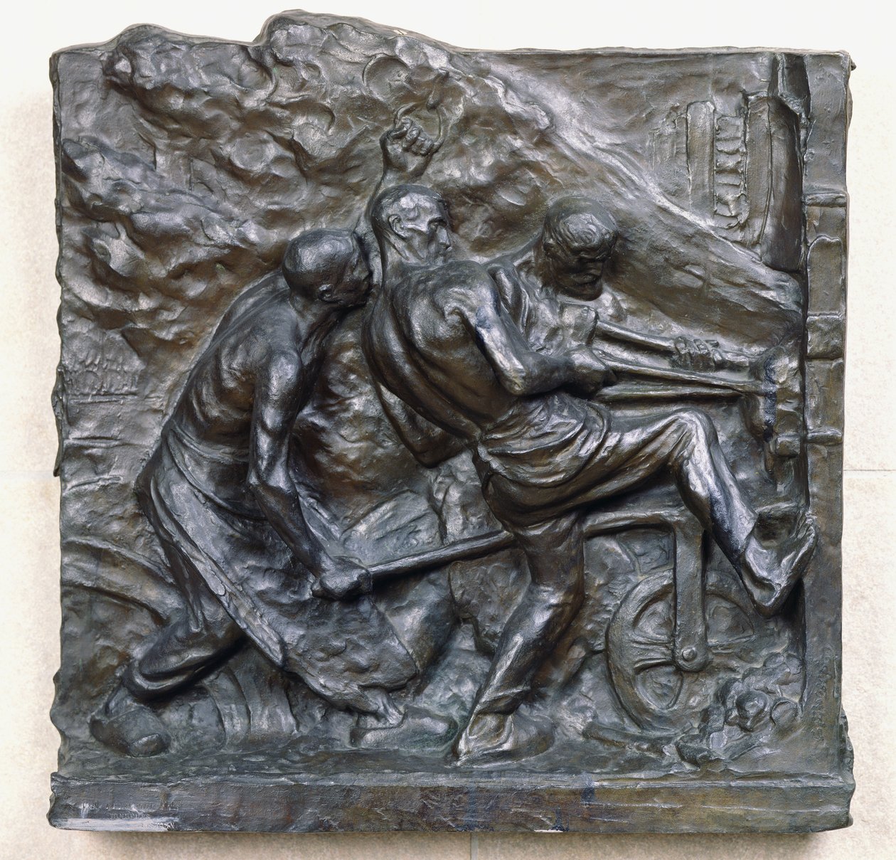 Puddlers, 1893 (bronse) av Constantin Emile Meunier