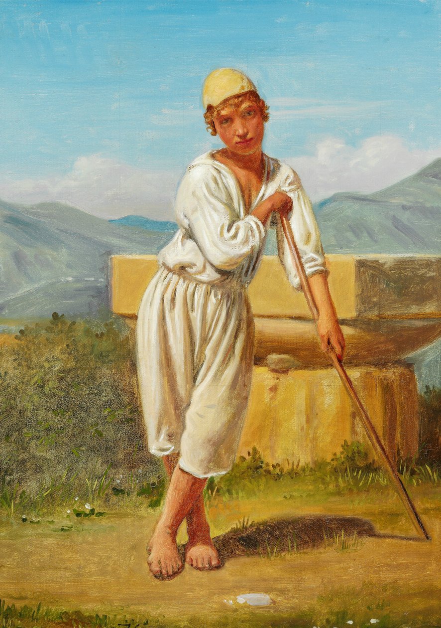 En gjetergutt fra Pæstum av Constantin Hansen