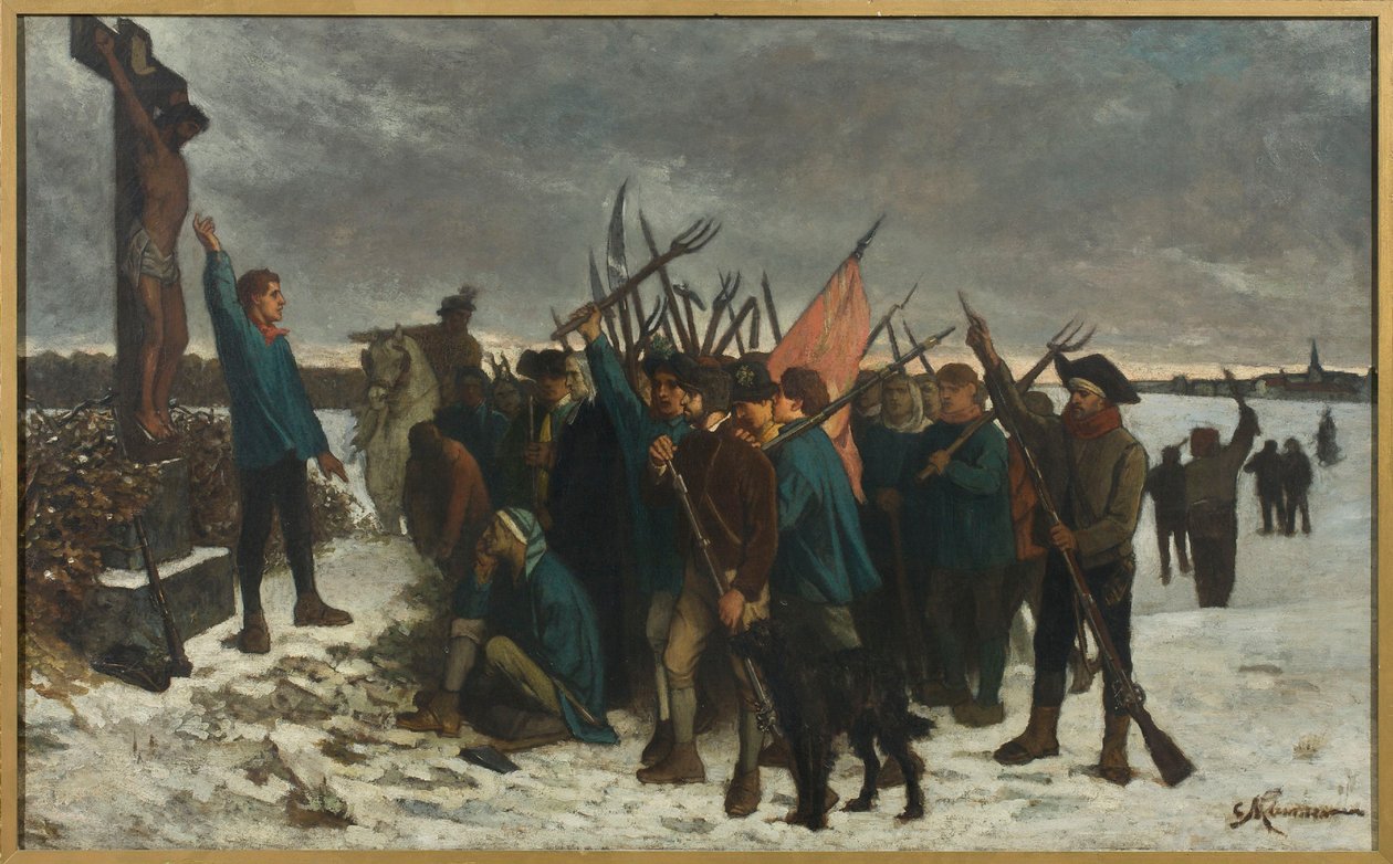 Episode fra krigen i Vendée. av Constantin Emile Meunier