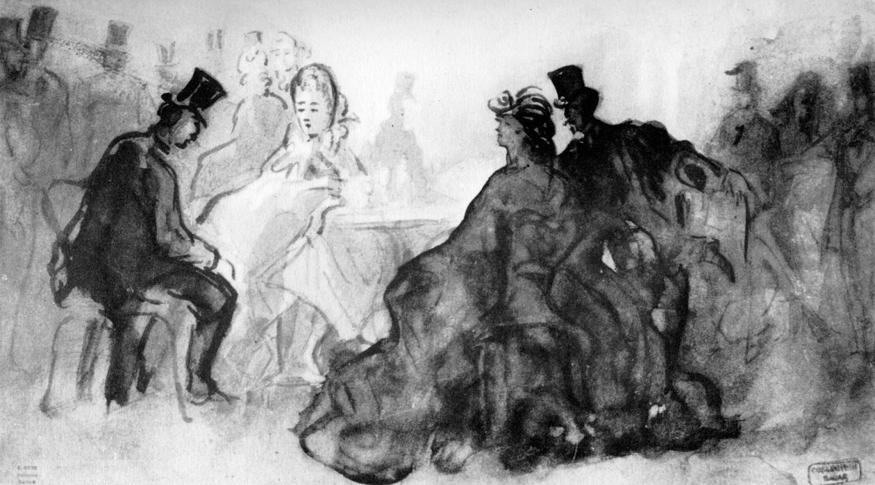 På kabareten, 1800-tallet, 1930. av Constantin Guys