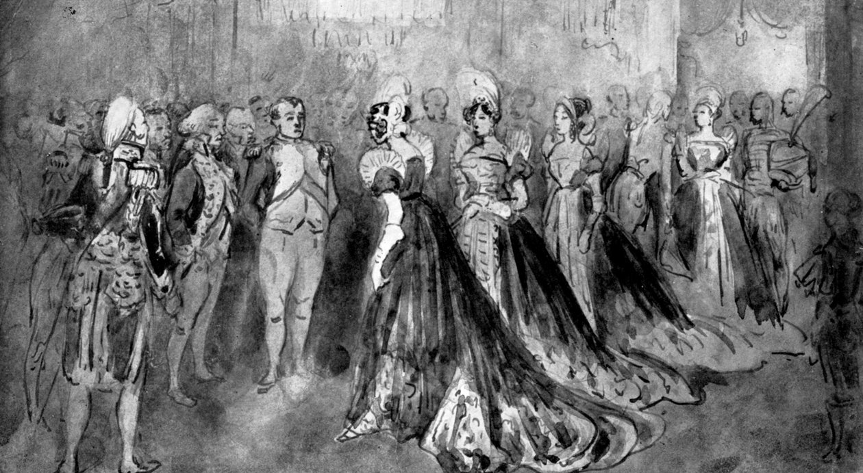 Ved Napoleons domstol, 1930 av Constantin Guys