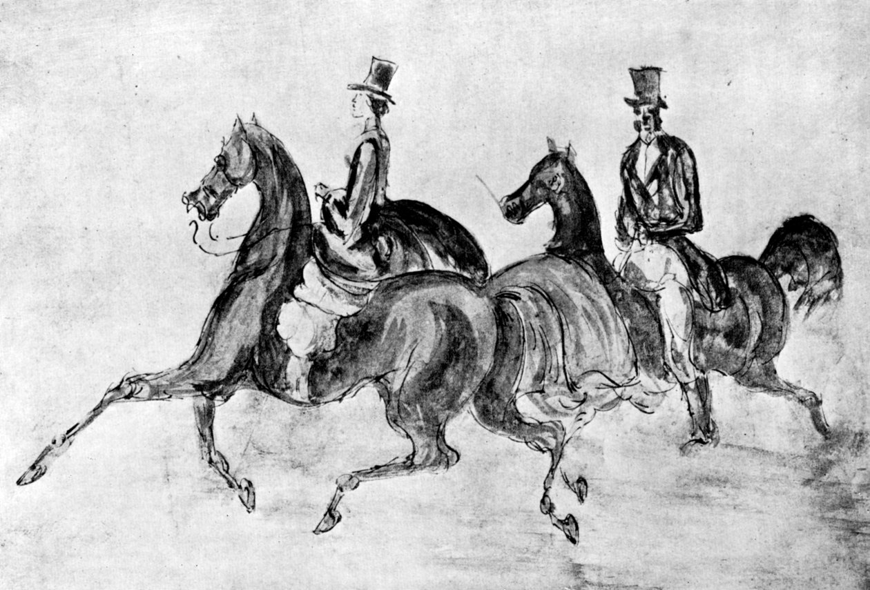 Rytterne, 1930. av Constantin Guys