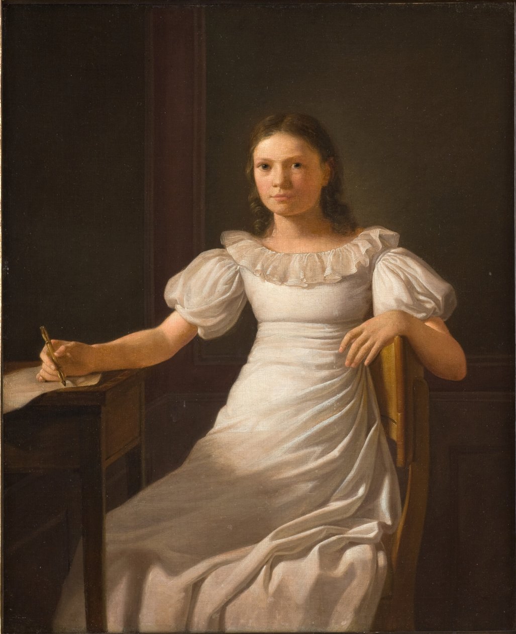 Kunstnerens søster Alvilde av Constantin Hansen
