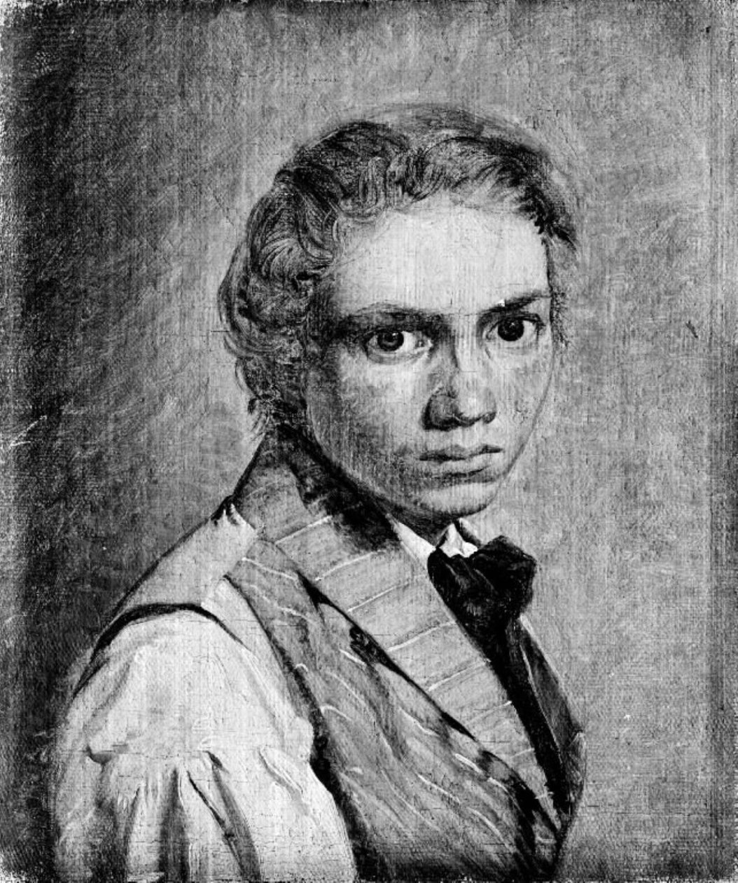 Selvportrett av Constantin Hansen