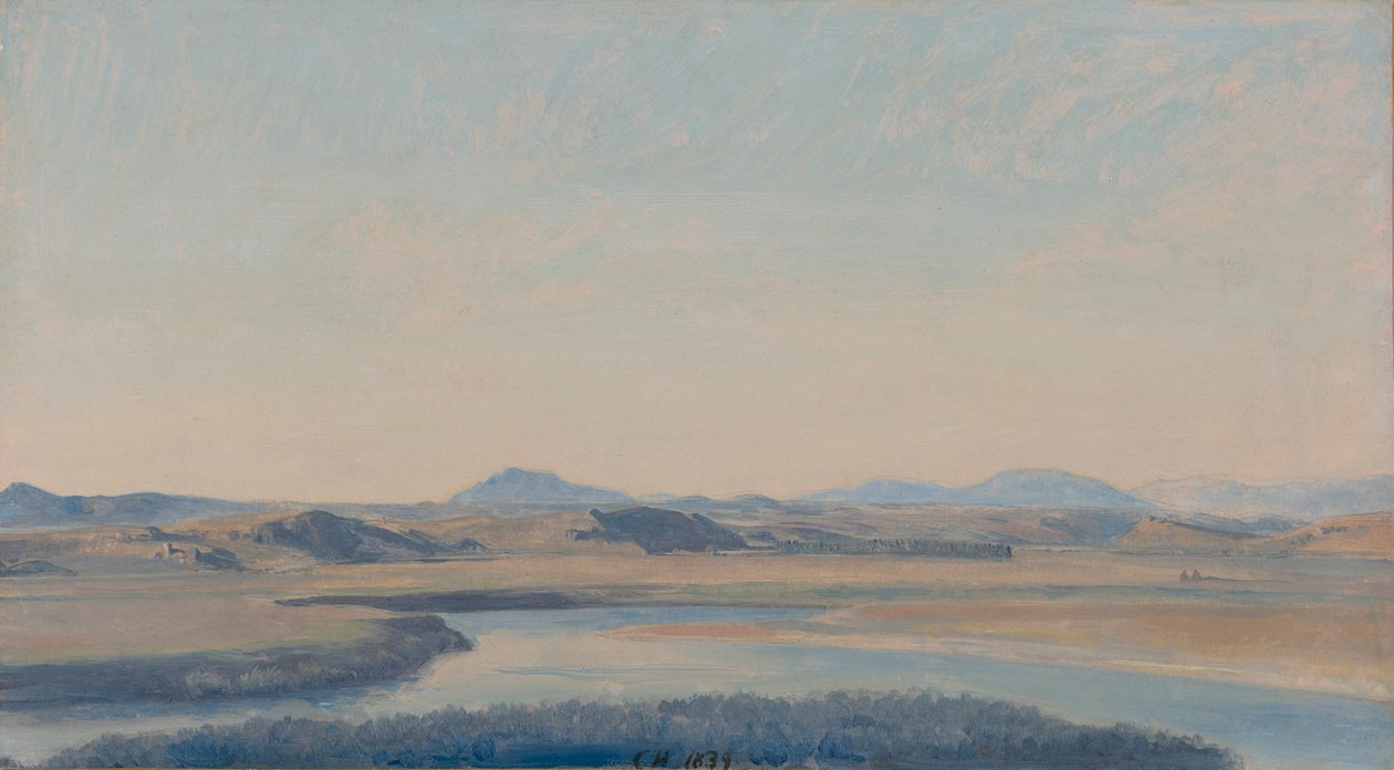Tiberlandskap nær Acqua Acetosa av Constantin Hansen