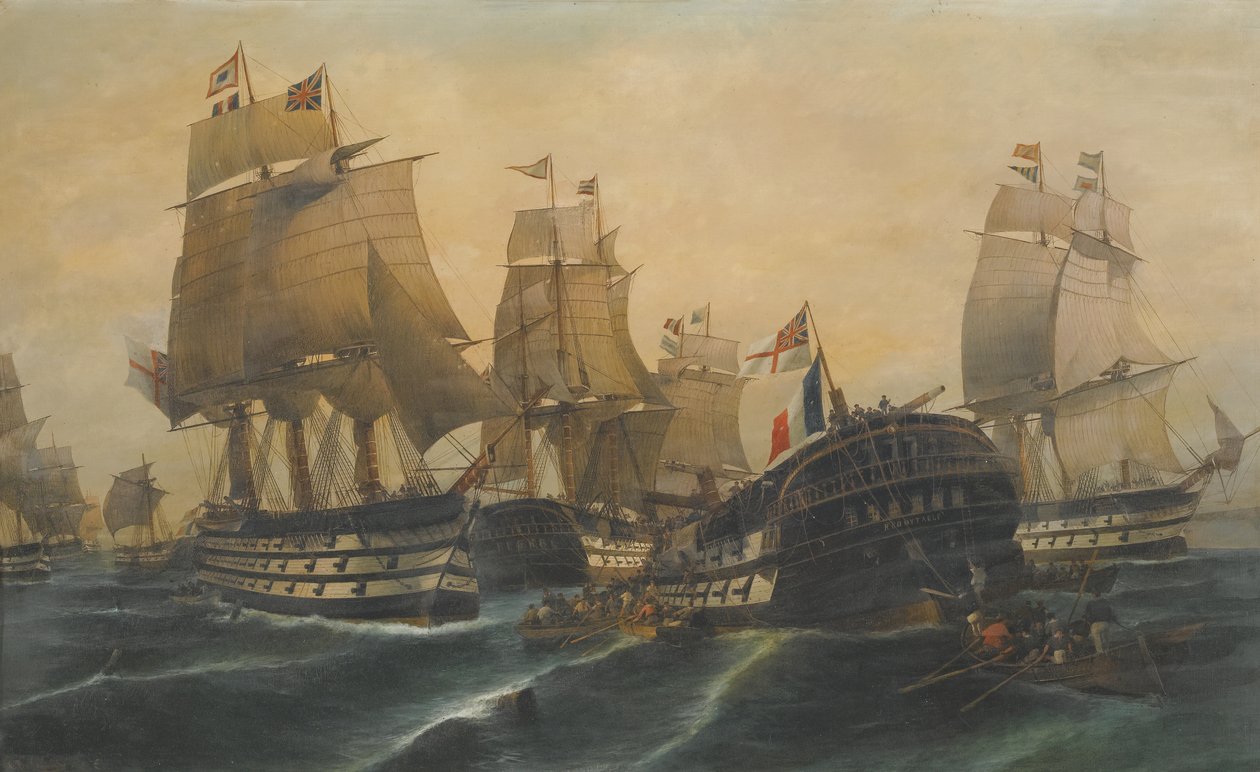 Slaget ved Trafalgar av Constantinos Volanakis