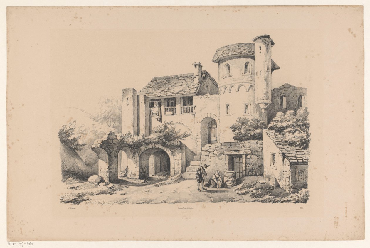 Bebodd ruin The Landscape (serietittel) av Constantinus Cornelis Huysmans