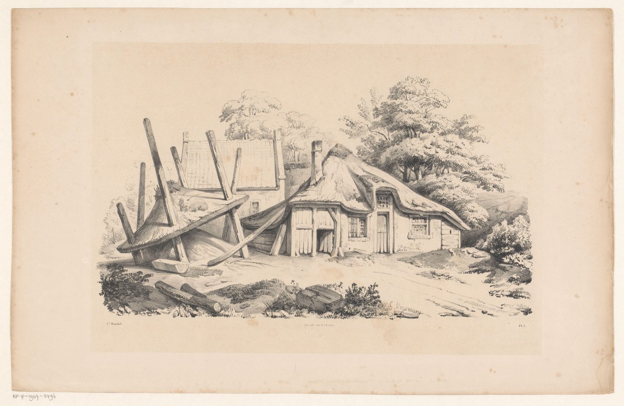 Falleferdig gård The Landscape (serietittel) av Constantinus Cornelis Huysmans