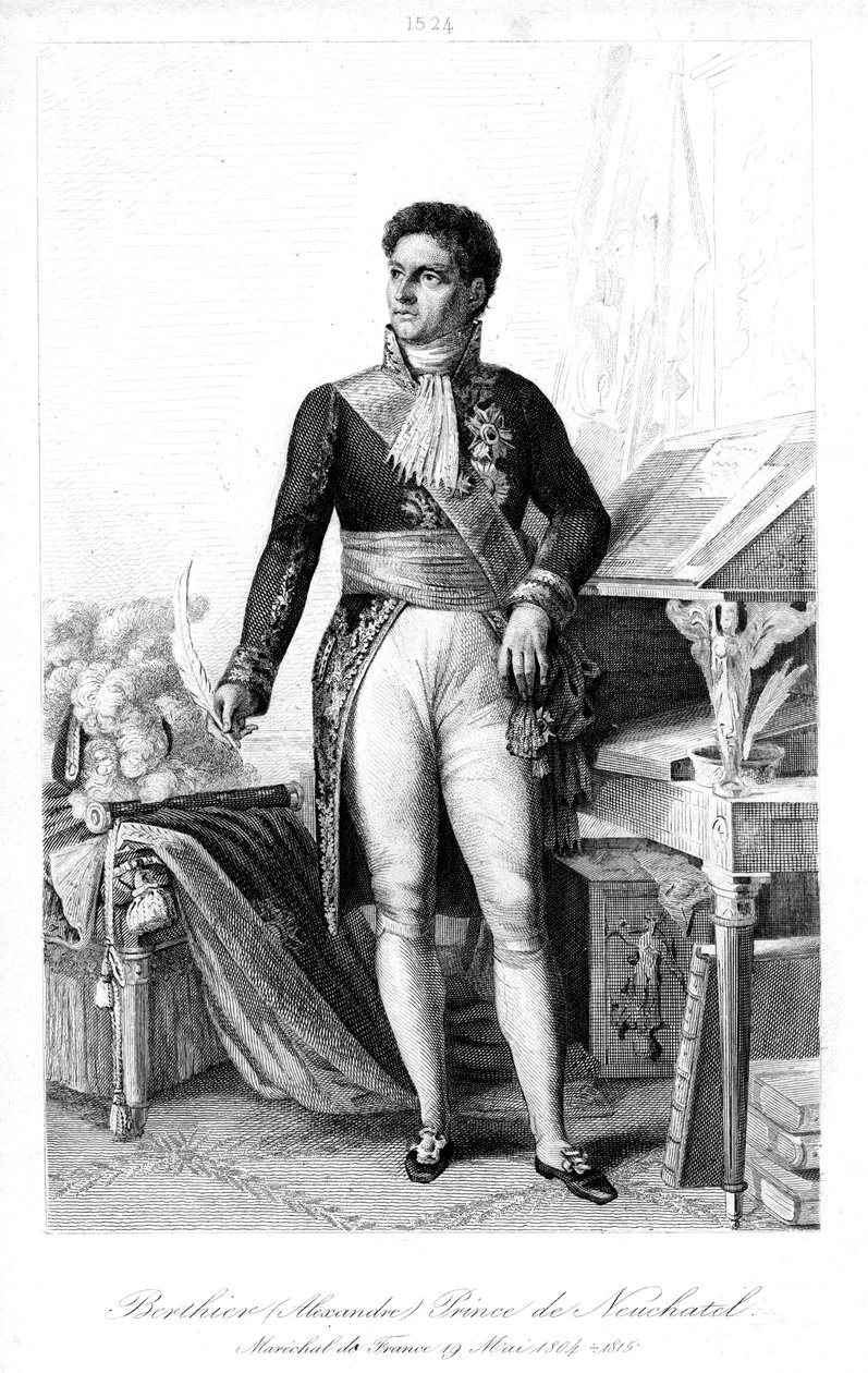Louis Alexandre Berthier 1753-1815, marskalk av Frankrike, 1839. av Contenau