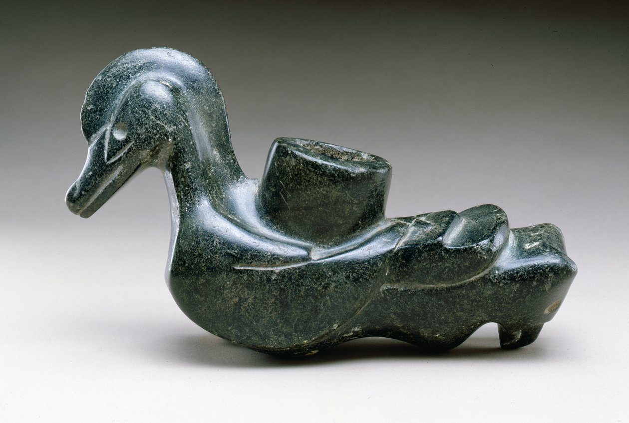 Fuglebilderør, 100-600 steatitt av Copena culture