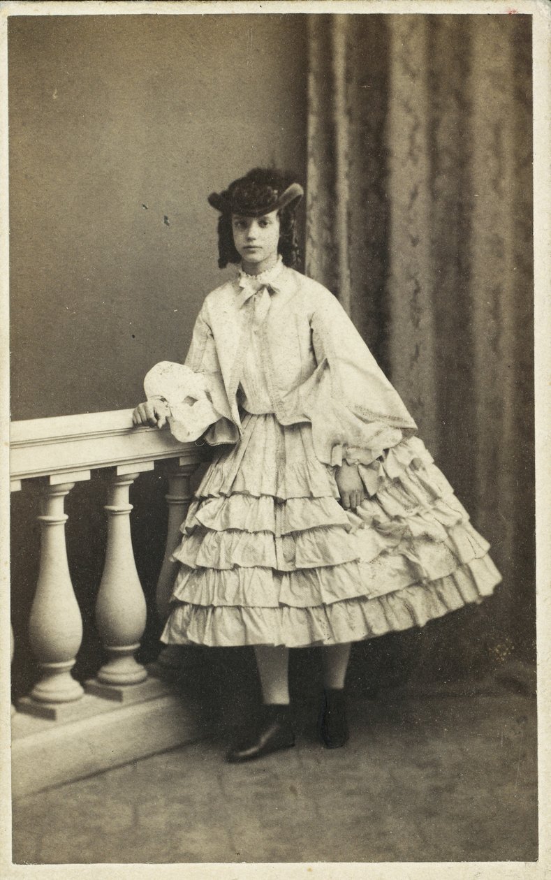 Portrett av prinsesse Dagmar av Danmark 1847-1928, 1860. av Copenhagen Photo studio E. Lange