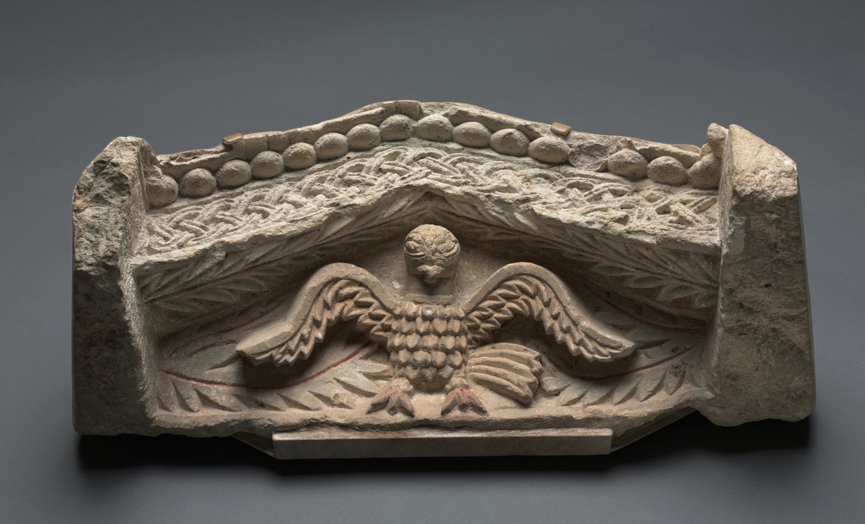 Pediment med en ørn, 400-tallet av Coptic