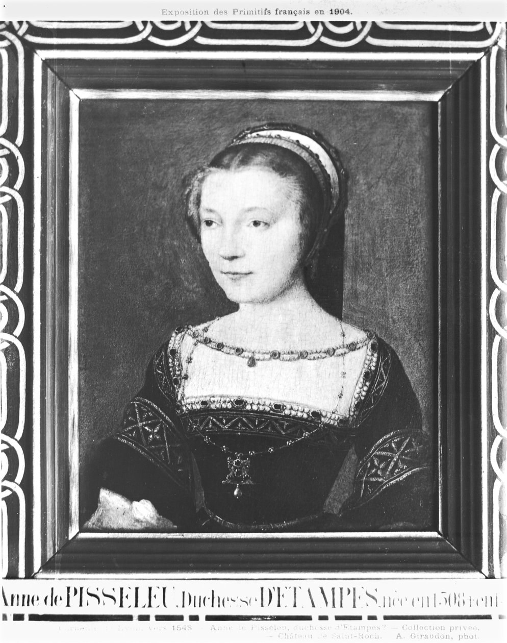 Anne de Pisseleu (1508-80) hertuginne av Etampes, ca. 1448 av Corneille de Lyon